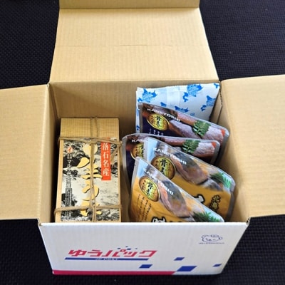 エゾバフンウニ約100g×2折・さんま旨煮2P・さば味噌煮2P[10月下旬以降発送] F-71018