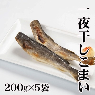 【北海道根室産】一夜干しこまい200g×5袋 A-30012
