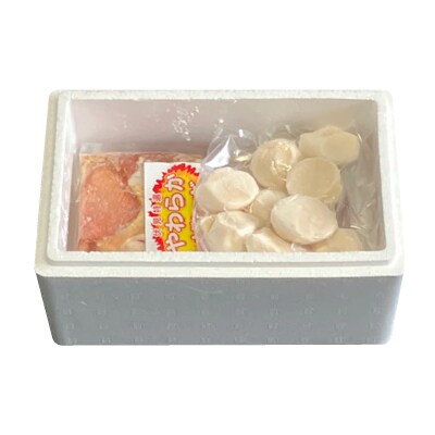 味付若鶏やわらか唐揚げ(ザンギ)350g×1P、ほたて貝柱200g A-30038