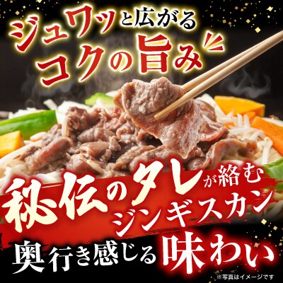 味付けジンギスカン800g、ほたて貝柱200g、紅鮭5切 B-30033