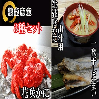 【北海道根室産】花咲カニ・一夜干しこまいセット A-36015