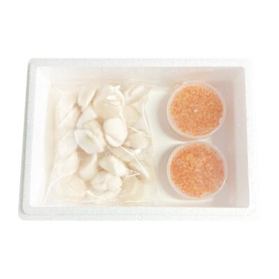 いくら醤油漬け100g×2P、ほたて貝柱500g×1P C-36041