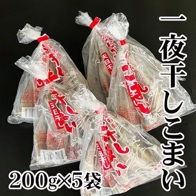 【北海道根室産】一夜干しこまい200g×5袋 A-76006