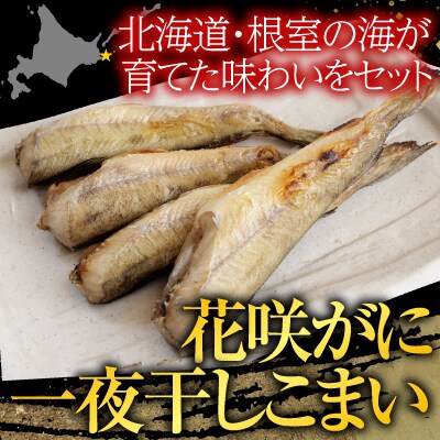 【北海道根室産】花咲カニ・一夜干しこまいセット A-76007