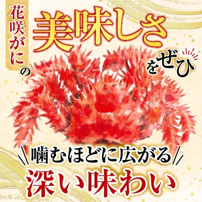 【北海道根室産】花咲かに500g前後～650g前後×3尾 B-76028