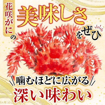 【北海道根室産】花咲かに500g前後～650g前後×3尾 B-76028