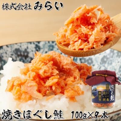 焼きほぐし鮭(鮭フレーク)100g×9本 A-49003