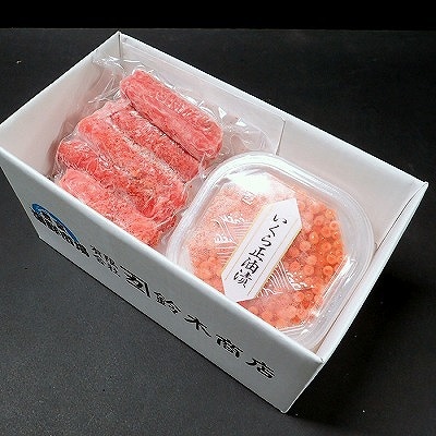 いくら醤油漬け(鮭卵)70g×1P、辛子明太子200g×1P G-11063