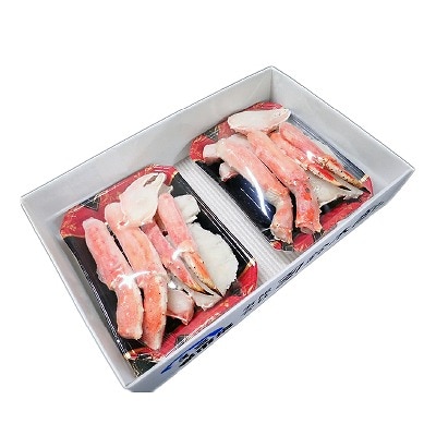 根室海鮮市場＜直送＞ボイル済み本タラバガニハーフカット800g×2P D-28051