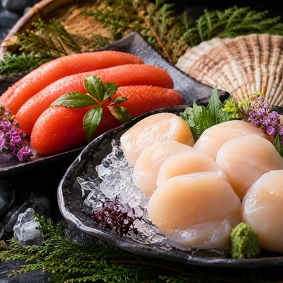 ほたて500g・たらこ500g F-16026