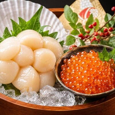 ほたて500g・醤油いくら140g・明太子140g F-16030