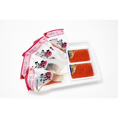 醤油いくら280g(140g×2P)・紅鮭切身5切 F-16031