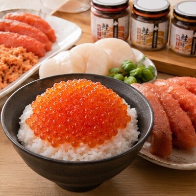 ほたて・いくら・たらこ・明太子・鮭の9種詰合せ D-16034