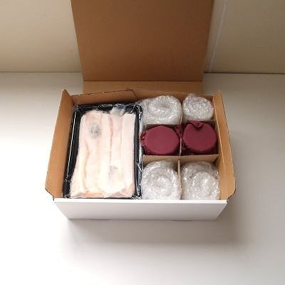 焼きほぐし鮭100g×2本、塩サーモンハラス240g×3P G-46011