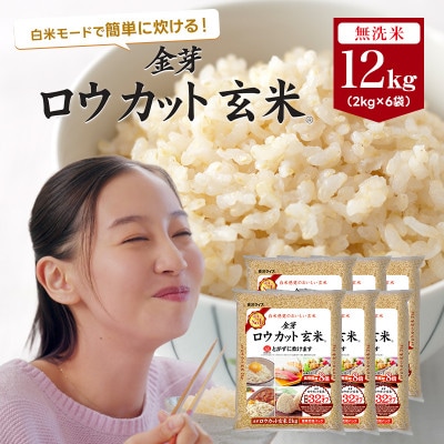 金芽ロウカット玄米12kg(2kg×6袋)