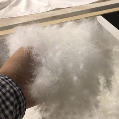 【専門店のハンドメイド】ポーランド産グース90　羽毛ふとん　ダブルロング