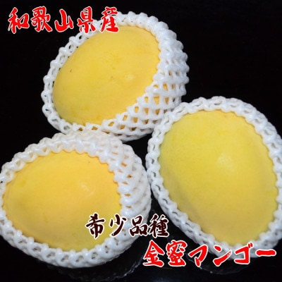 【希少マンゴー】濃厚金密マンゴー　約800g(2～3玉)