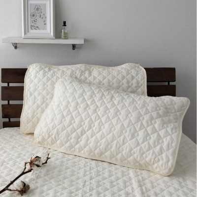 【Mサイズ 43×63cm】コットンシルクガーゼ枕パッド2枚組　PK-1505PM-2P