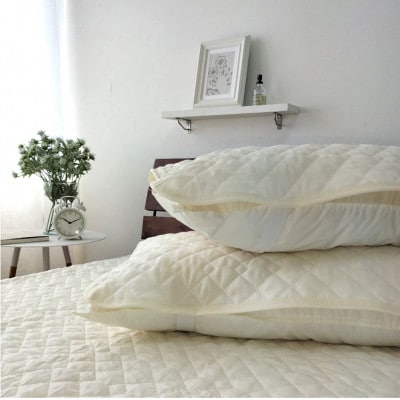 【Mサイズ 43×63cm】コットンシルクガーゼ枕パッド2枚組　PK-1505PM-2P