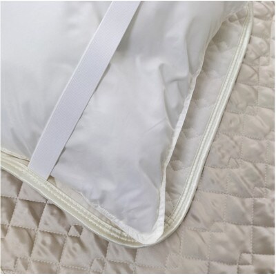 【Mサイズ 43×63cm】シルク100%サテン枕パッド　アイボリー1枚　SSM-1M-1P　IV