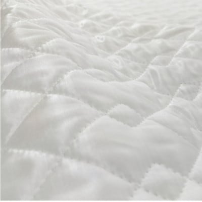 【Mサイズ 43×63cm】ピュアシルク枕パッド1枚 ホワイト SCC-4363