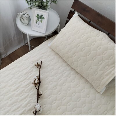 オーガニックコットンの高密度パイル枕パッド1枚 (50×60cm)IV　OGSK-5060-1P