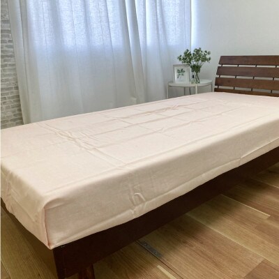 【S】150×250cm　洗えるフレンチリネン100%大判フラットシーツ　ピンク FL-FS-PI