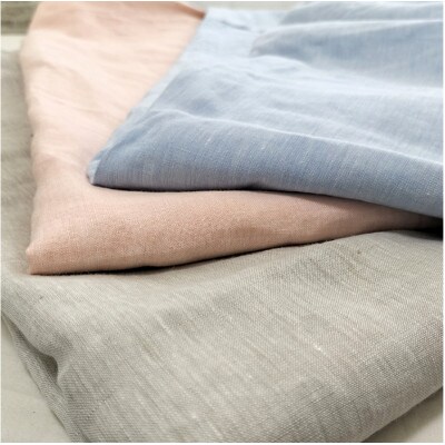 【クィーン】フレンチリネン100%掛ふとんカバー(210×210cm)ブルー FLKC-Q-BL