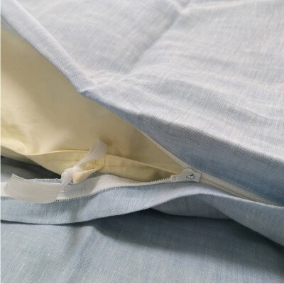 【クィーン】フレンチリネン100%掛ふとんカバー(210×210cm)ブルー FLKC-Q-BL