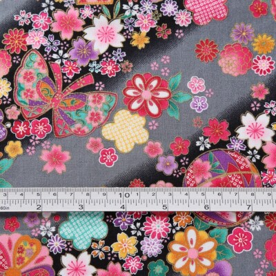 スケアー 綿100%生地 開花シリーズ(扇模様、菊、小花)おしゃれでかわいいハンドメイド