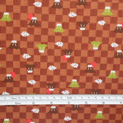 スケアー 綿100%生地 和柄(富士山、市松模様)おしゃれでかわいいハンドメイド