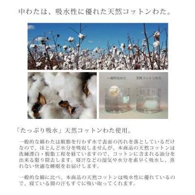 無漂白シルクコットンガーゼ敷パッド セミダブルサイズ 120×205cm　1502SD