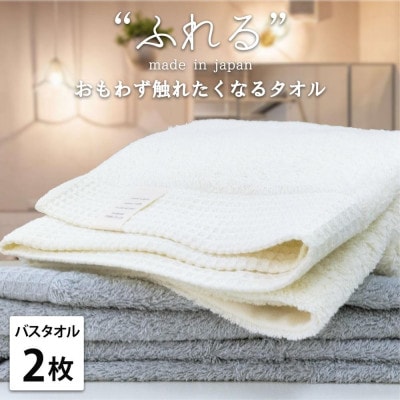 【バスタオル2枚組】思わずふれたくなる バスタオル 60×120cm ふれるB2-ST