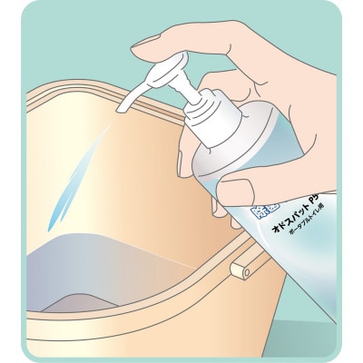 ポータブルトイレ　除菌消臭剤　オドスパットP5-L　2本(400回分)
