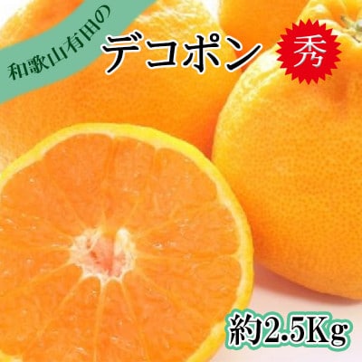 【秀品】和歌山有田のデコポン!約2.5kg　ギフトにも!