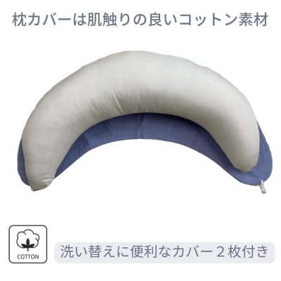 《マルチに使える 抱き枕 カバー2枚付 ブルー》授乳BL