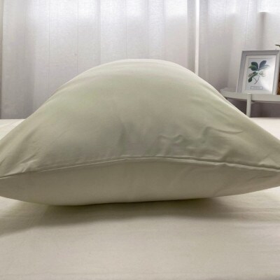 《ロング枕 ダブル カバー2枚付き アイボリー》ストレート枕43x140IV