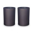 ナチュラルウッドBOX M 6.8L グレイッシュウォールナット 2個組 職人が画く木目調ゴミ箱