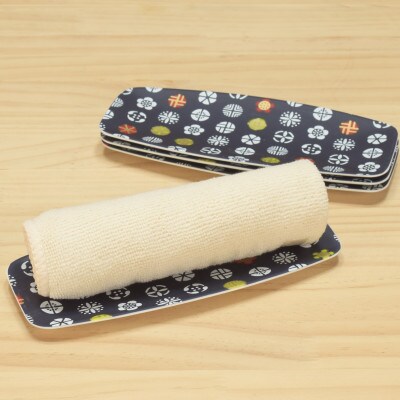 友禅和紙 おしぼり トレー 小花 小紋 5枚セット 食洗機対応の和風おしぼりトレー