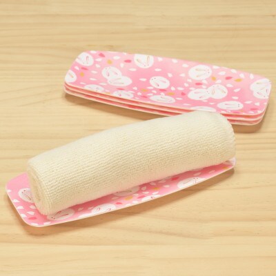 友禅和紙 おしぼり トレー 桜 雪うさぎ 5枚セット 食洗機対応の和風おしぼりトレー