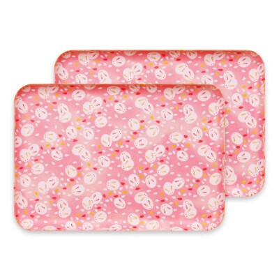 友禅和紙 トレー L 39cm 桜 雪うさぎ 2枚セット 食洗機対応のおしゃれな和風トレー