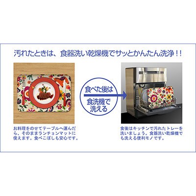 SRトレー M 33cm ミドル マーブル 2枚セット 電子レンジ&食洗機対応のトレー