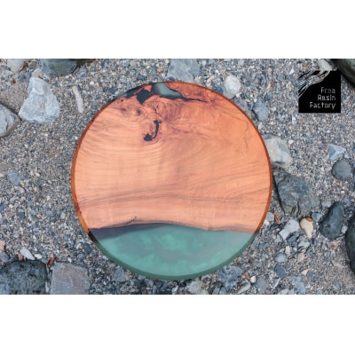 サイドテーブル(ウッドレジン)桜