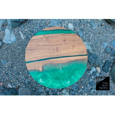 サイドテーブル(ウッドレジン)トチ