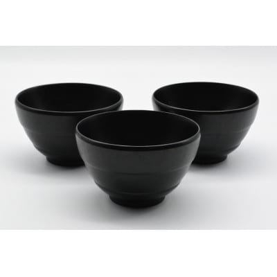 キッズ椀　墨　3個入り　S-4100　