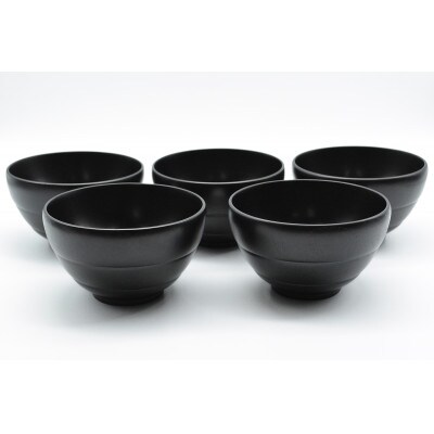 汁椀　墨　5個入り　S-4120　