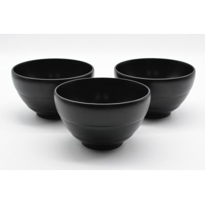 汁椀　墨　3個入り　S-4120　
