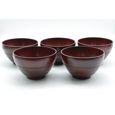 お好み椀　茜　5個入り　A-4130