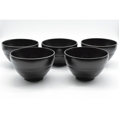 お好み椀　墨　5個入り　S-4130　