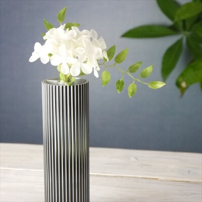 紀州漆器 KISHU+ SHIMA 一輪挿し Sサイズ 黒
